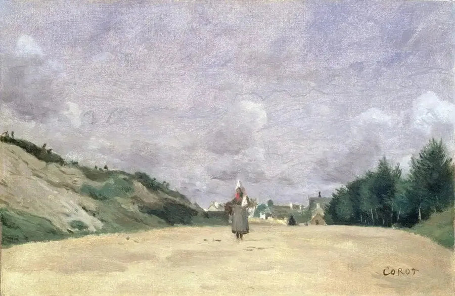 Route in der Normandie - Jean-Baptiste Camille Corot