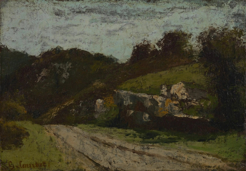 Sonnige Straße - Gustave Courbet
