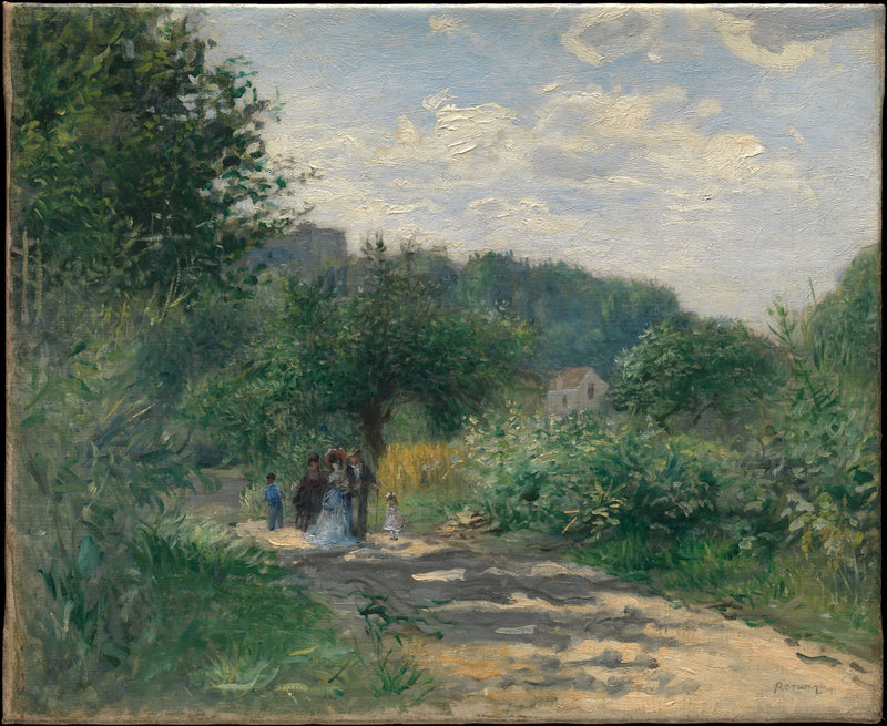 Eine Straße in Louveciennes - Pierre-Auguste Renoir