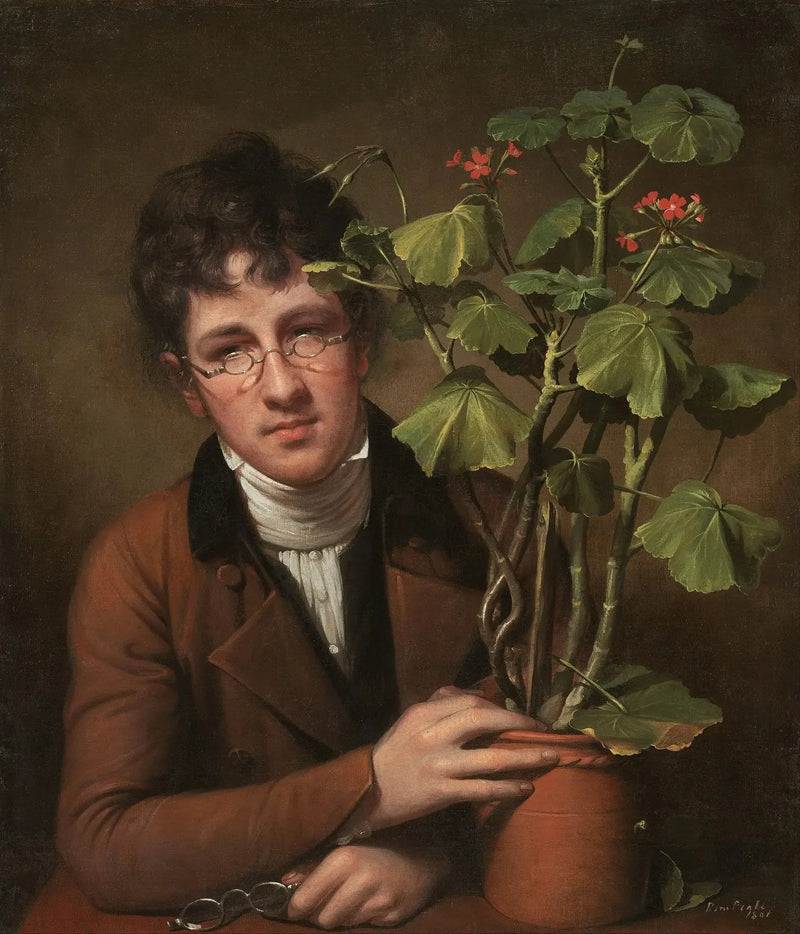 Rubens Peale mit einer Geranie - Rembrandt Peale