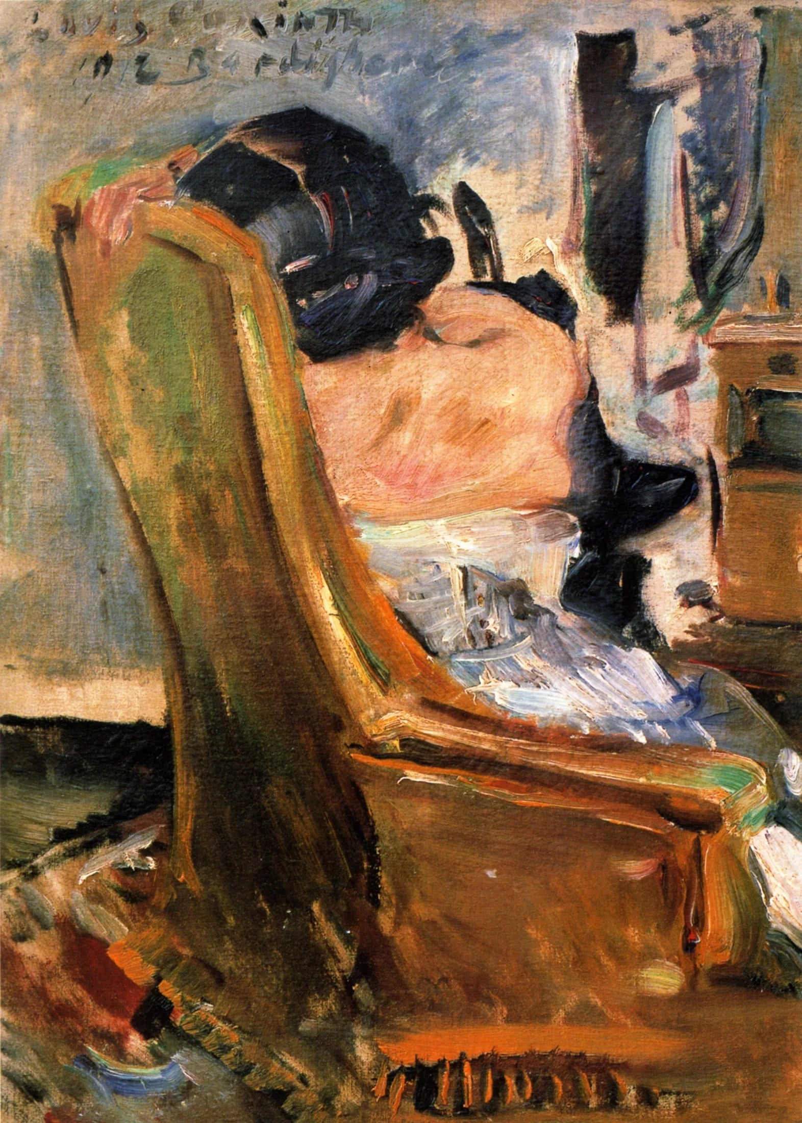 Rückenakt seiner Frau - Lovis Corinth image 1 reproduction de peinture à l’huile