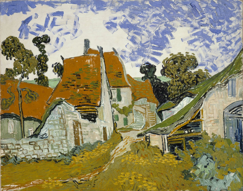 Straße in Auvers-sur-Oise - Vincent van Gogh