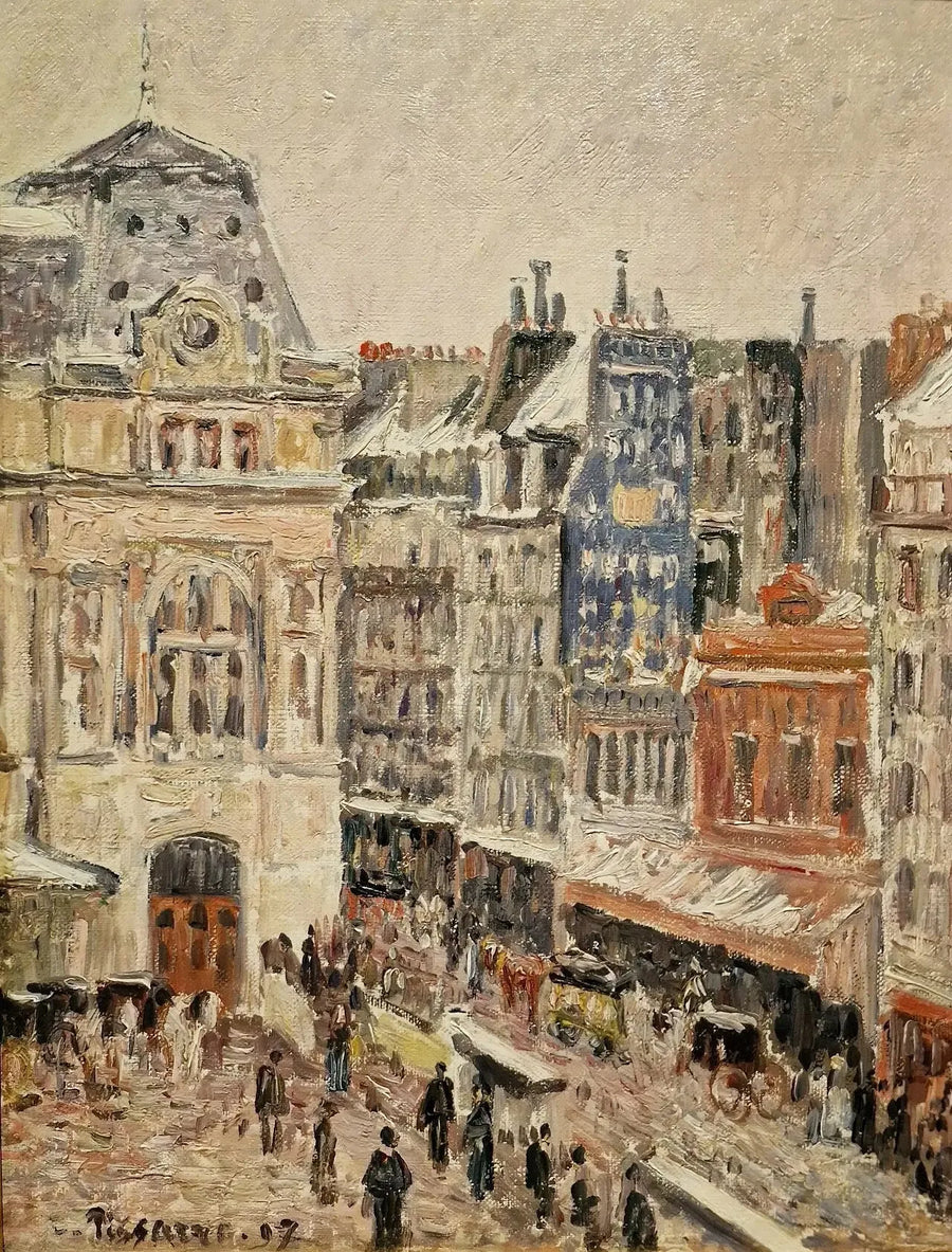 Rue d'Amsterdam und Gare Staint-Lazare - Camille Pissarro