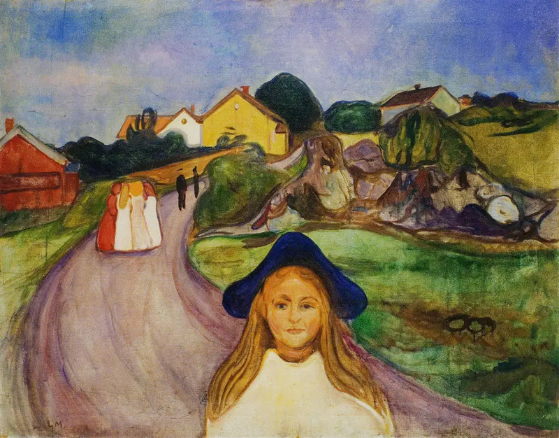 Straße von Åsgårdstrand - Edvard Munch