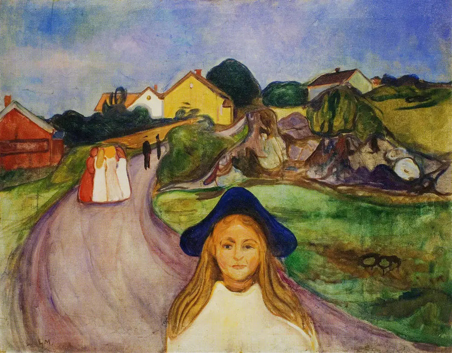 Straße von Åsgårdstrand - Edvard Munch