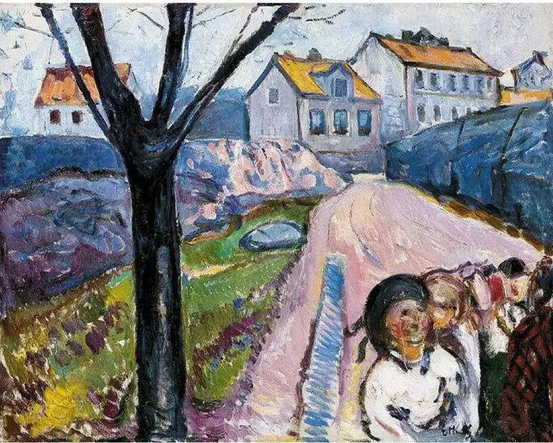 Kragerø Straße - Edvard Munch