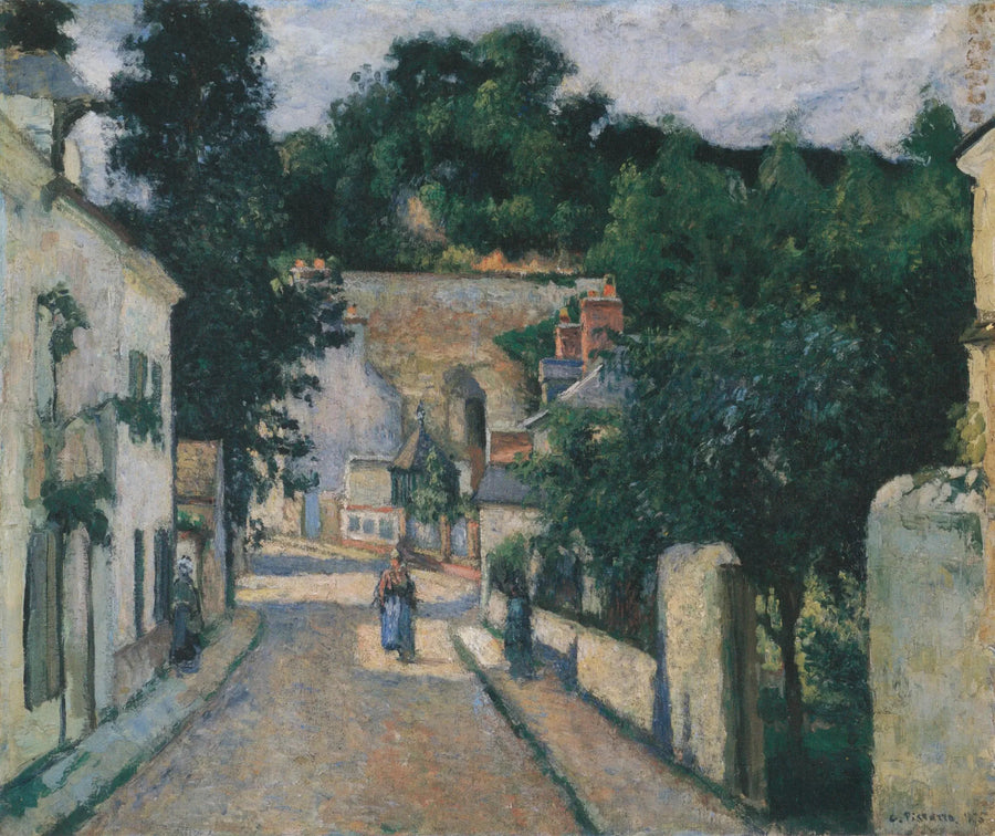 Rue de l'Hermitage, in Pontoise - Camille Pissarro