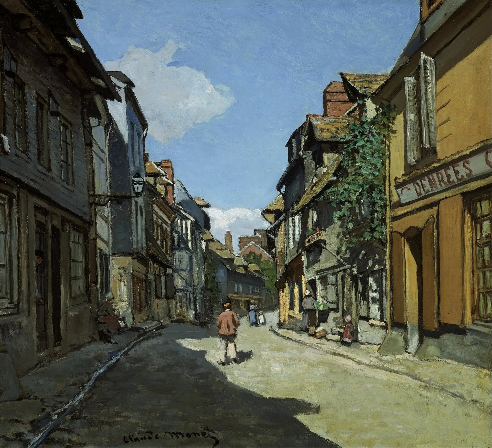 Rue de la Bavole, Honfleur - Claude Monet image 1 reproduction artisanale de tableau