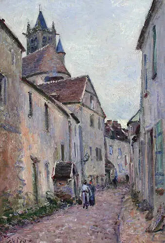 Straße der Gerberei in Moret-sur-Loing - Alfred Sisley