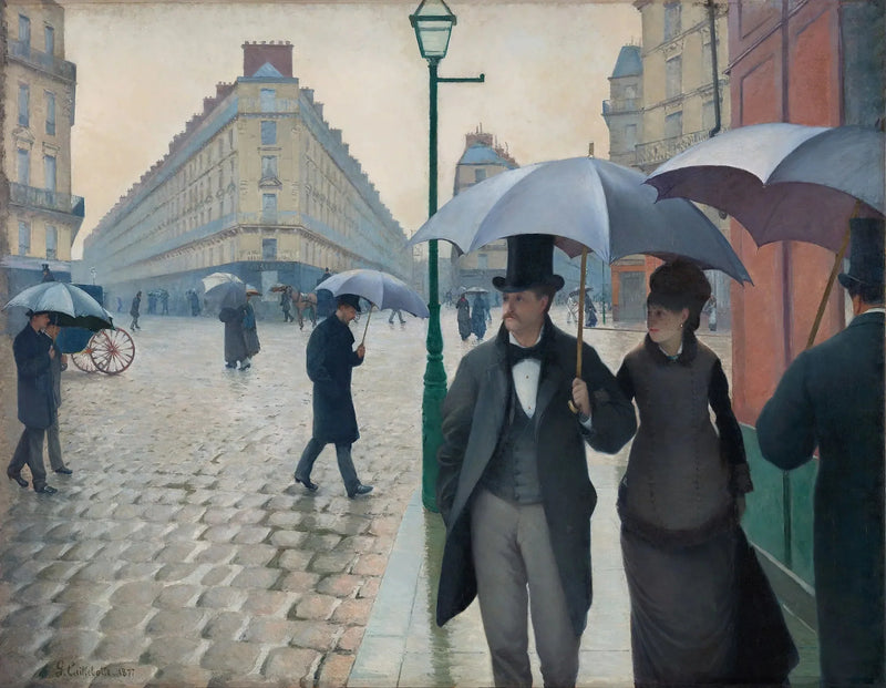 Straße von Paris, Regenwetter - Gustave Caillebotte