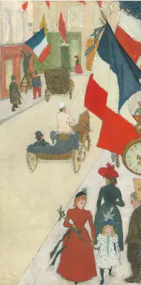 Rue de Parme in Paris, der 14. Juli - Pierre Bonnard