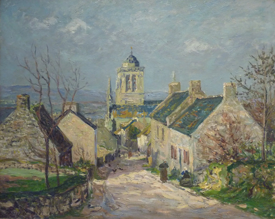 Absteigende Straße in Locronan - Maxime Maufra