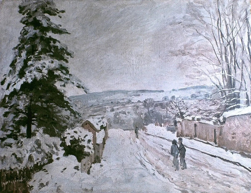 Straße des fliegenden Herzens in Louveciennes - Alfred Sisley
