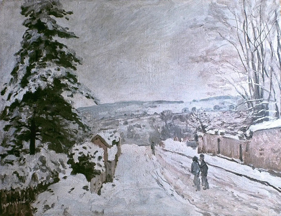 Straße des fliegenden Herzens in Louveciennes - Alfred Sisley