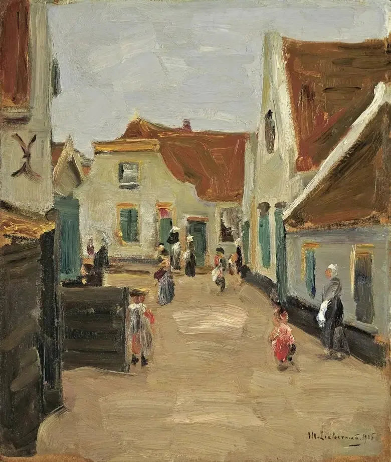 Dorfstraße in Noordwijk - Max Liebermann