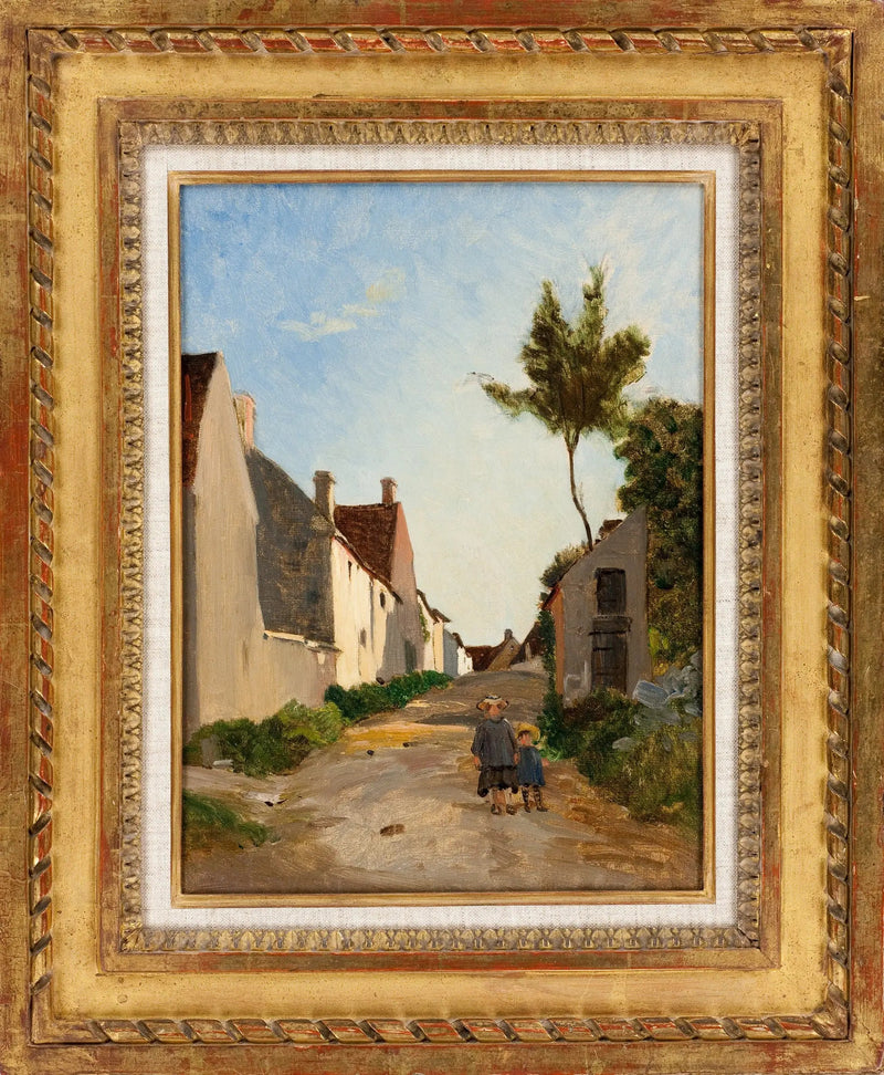 Dorfstraße, Chailly - Frédéric Bazille
