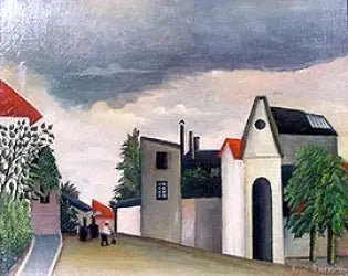 Straße in Vorstadt - Henri Rousseau