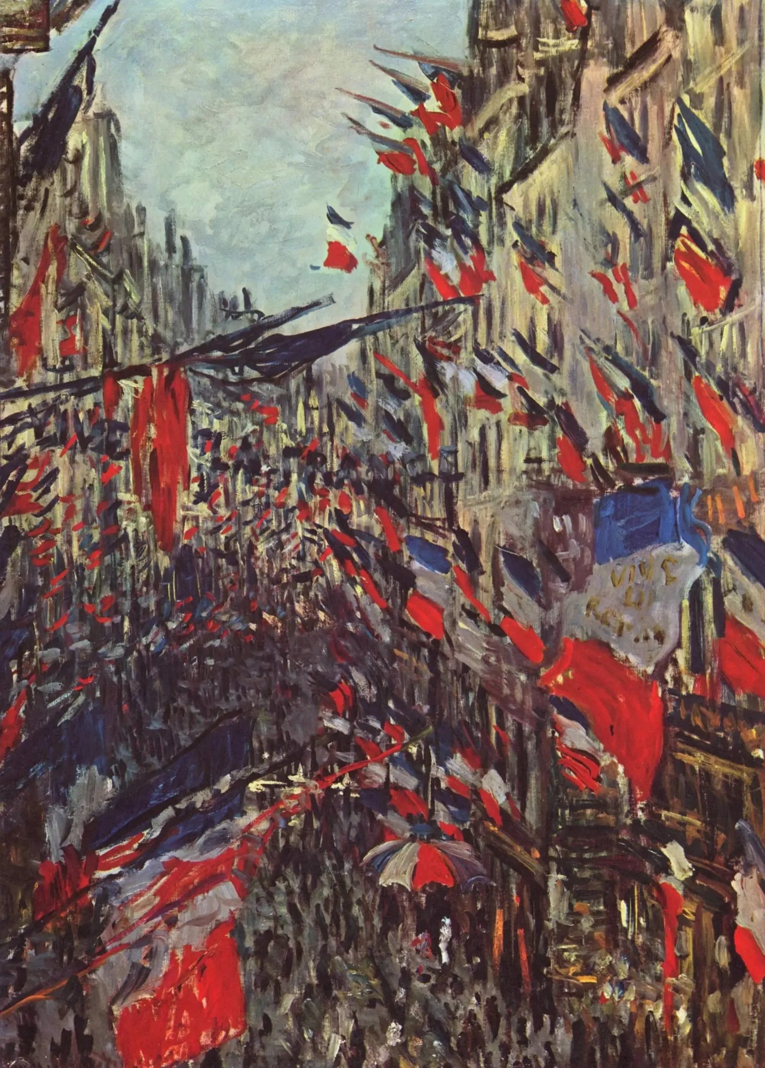 Rue Saint Denis, fête du 30 juin 1878 - Claude Monet image 1 reproduction réalisée par Alpha Reproduction