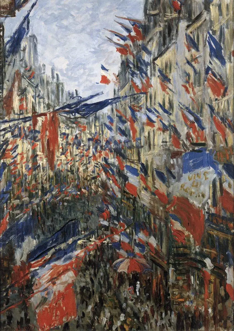 Rue Saint Denis, Fest am 30. Juni 1878 - Claude Monet