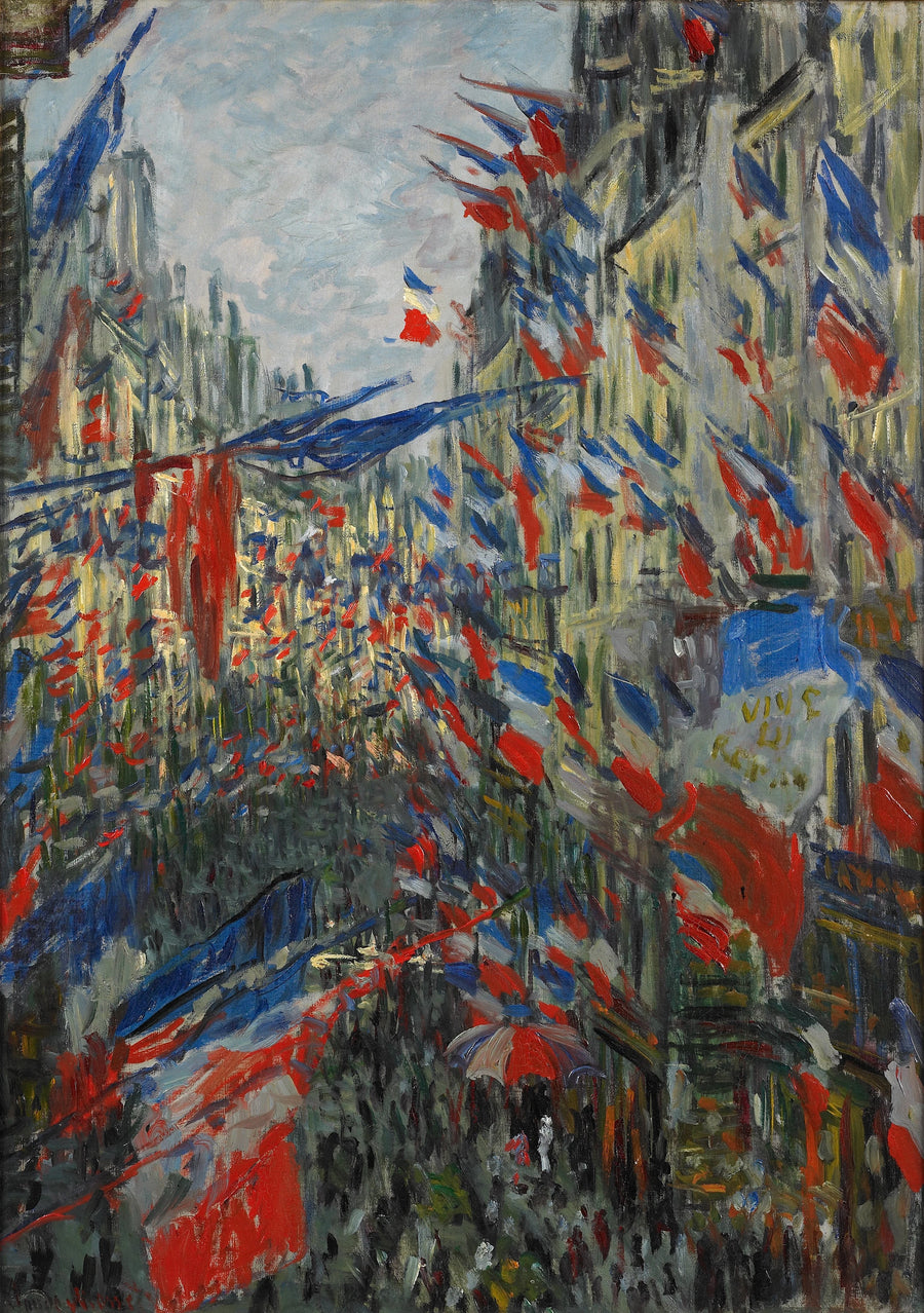 Rue Saint Denis, Fest am 30. Juni 1878 - Claude Monet