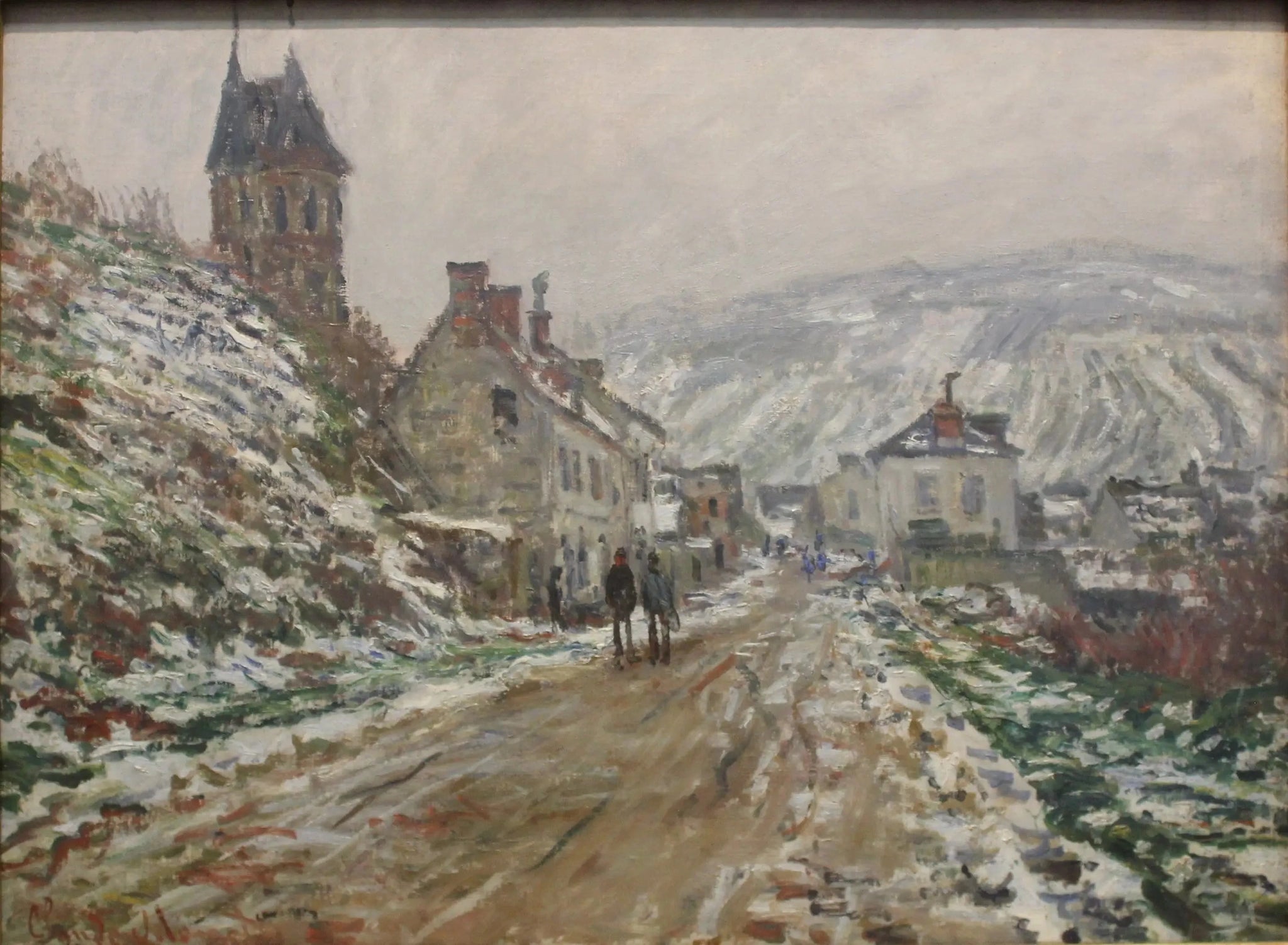Rue de village à Vétheuil W510 par Claude Monet, musée des Beaux-Arts de Göteborg