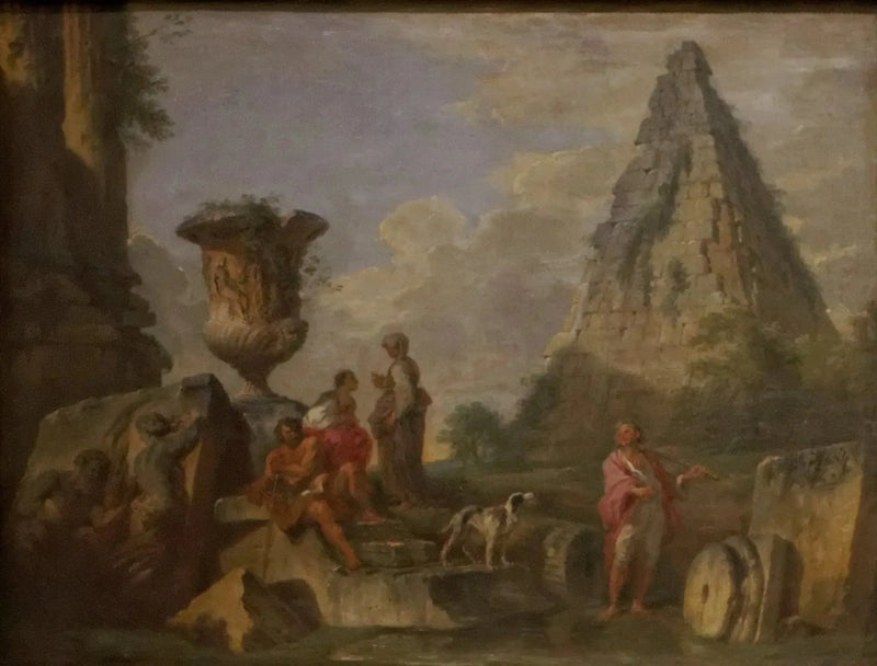 Antike Ruinen mit der Pyramide von Gaius Cestius - Giovanni Paolo Panini