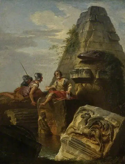 Ruinen mit Figuren - Giovanni Paolo Panini