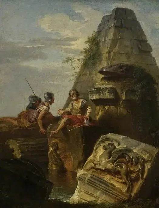 Ruinen mit Figuren - Giovanni Paolo Panini