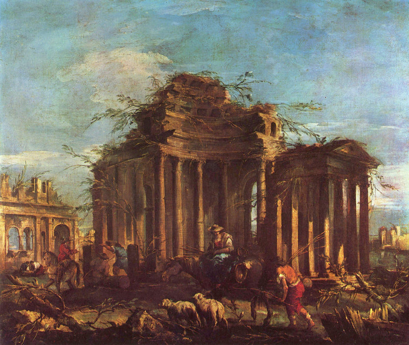 Ruinen mit Staffage - Francesco Guardi