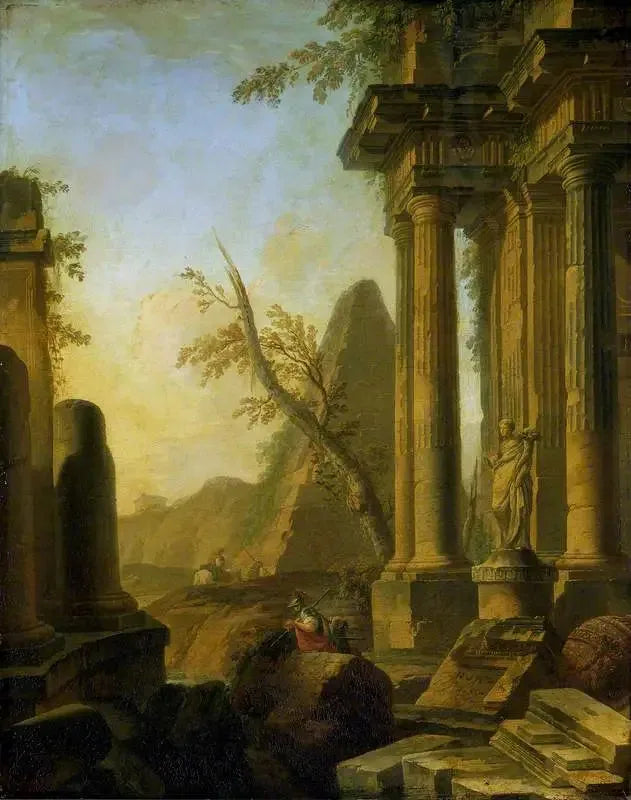 Klassische Ruinen mit Soldaten - Giovanni Paolo Panini