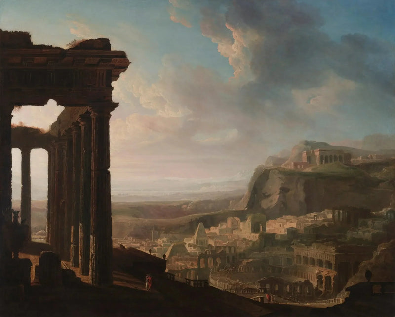 Ruinen einer antiken Stadt - John Martin