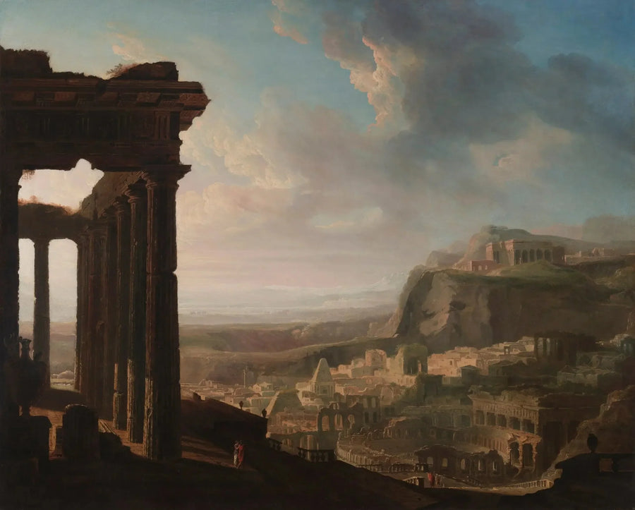 Ruinen einer antiken Stadt - John Martin