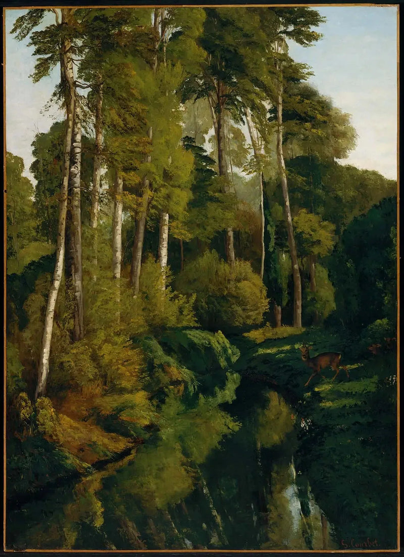 Bach im Wald - Gustave Courbet