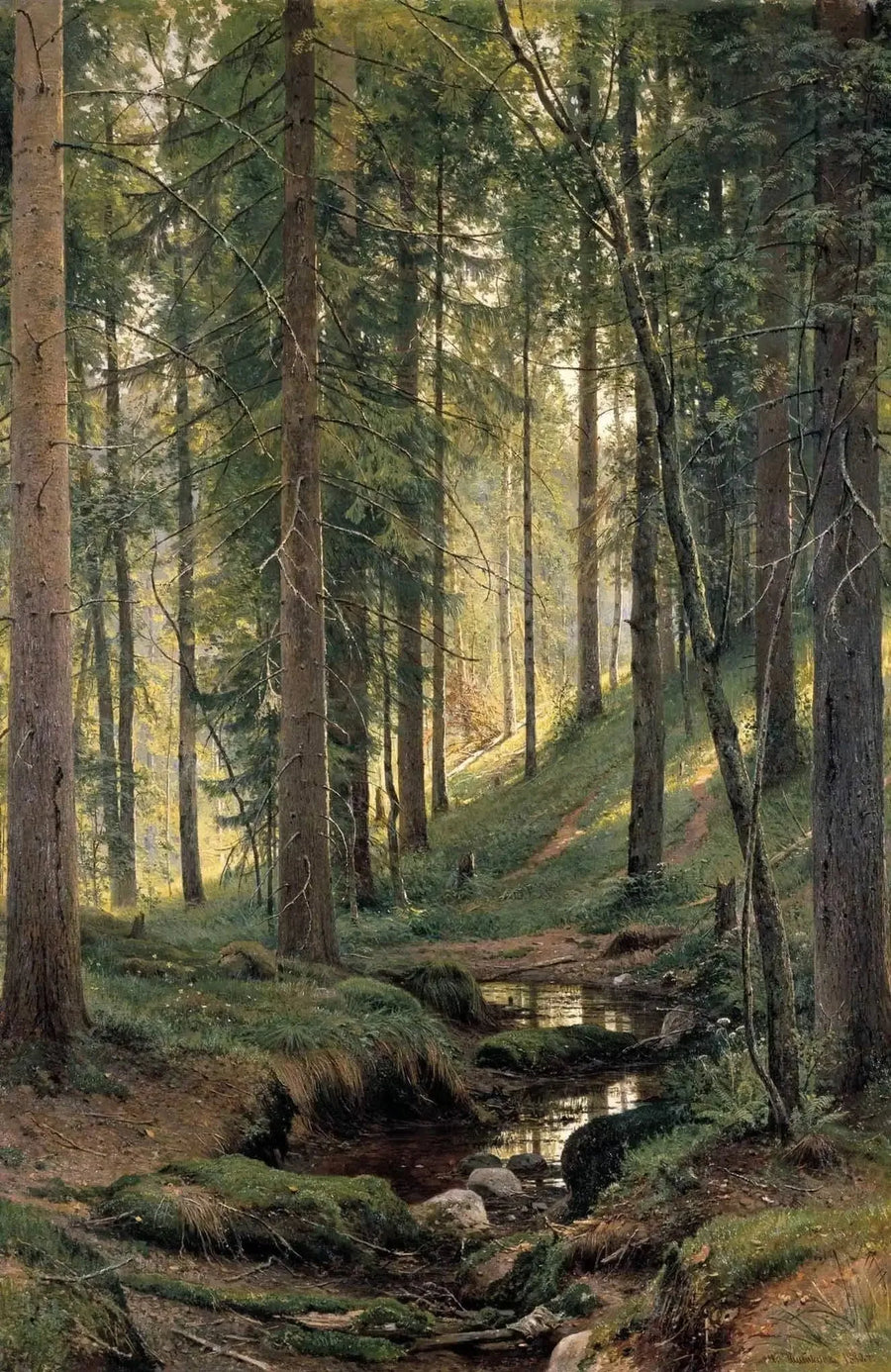 Bach im Wald (Am Hang) - Ivan Chichkine