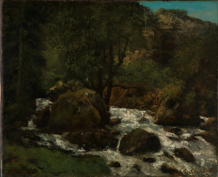 Bach im Wald, Jura - Gustave Courbet