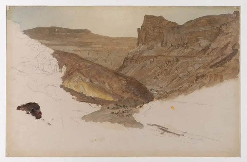 Gebirgsbach, Tal des Jemen, Palästina - Frederic Edwin Church