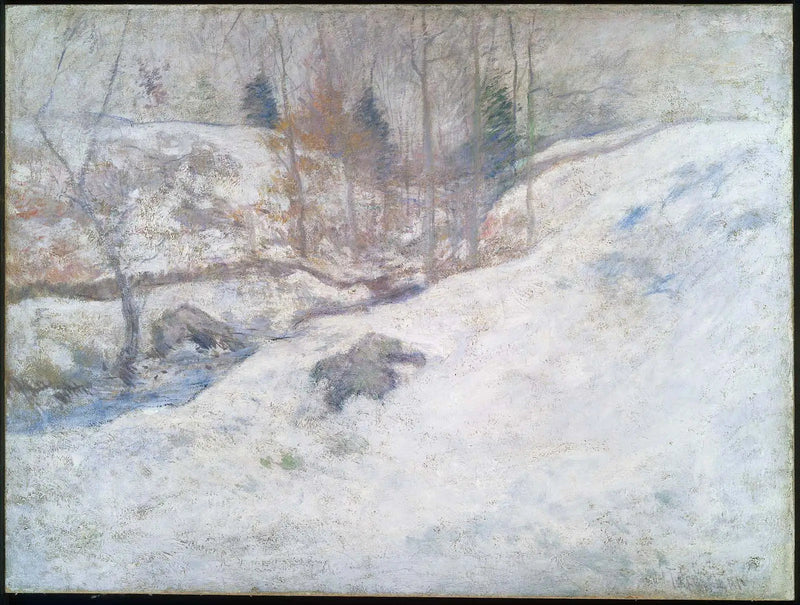 Ruisseau im Winter - John Henry Twachtman