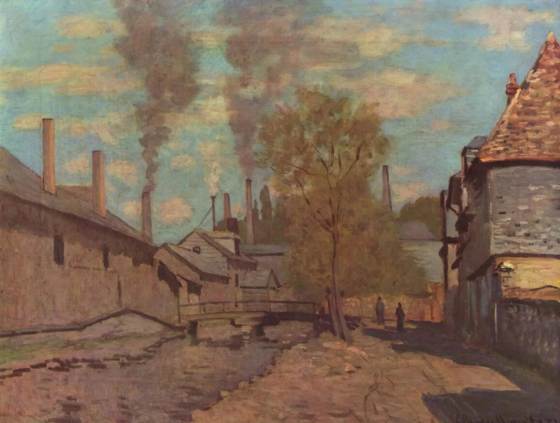 Der Robec-Bach - Claude Monet