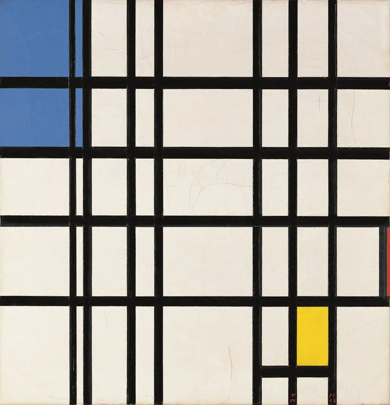 Rhythmus der geraden Linien (und Farbe?) - Piet Mondrian
