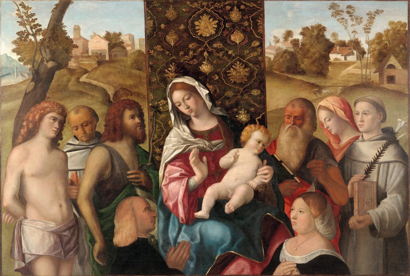 Heilige Unterredung mit den Spendern - Cima da Conegliano