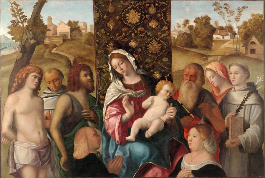 Heilige Unterredung mit den Spendern - Cima da Conegliano