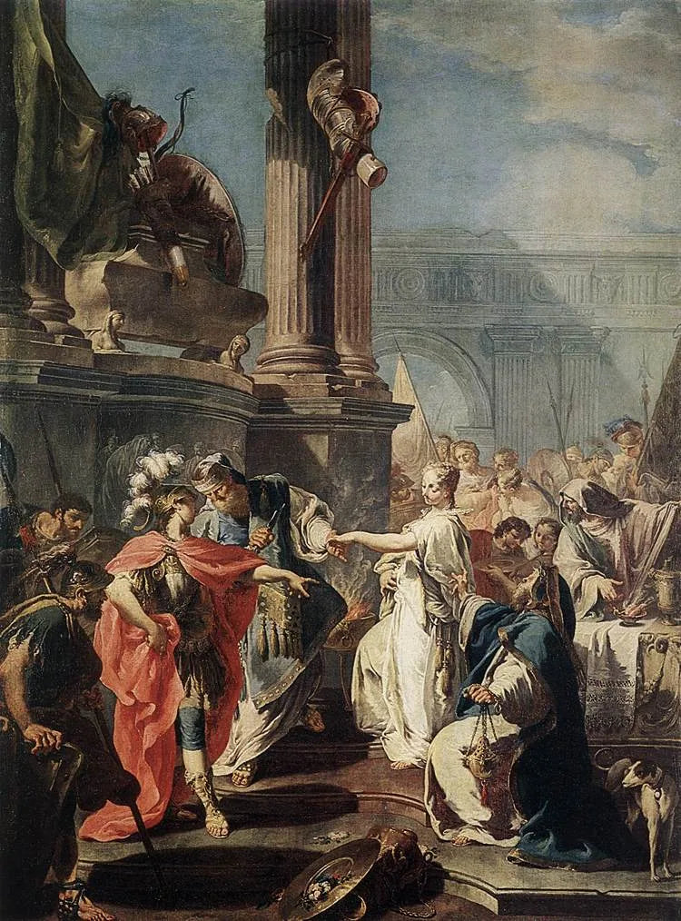 Opferung der Polyxene - Giovanni Battista Pittoni