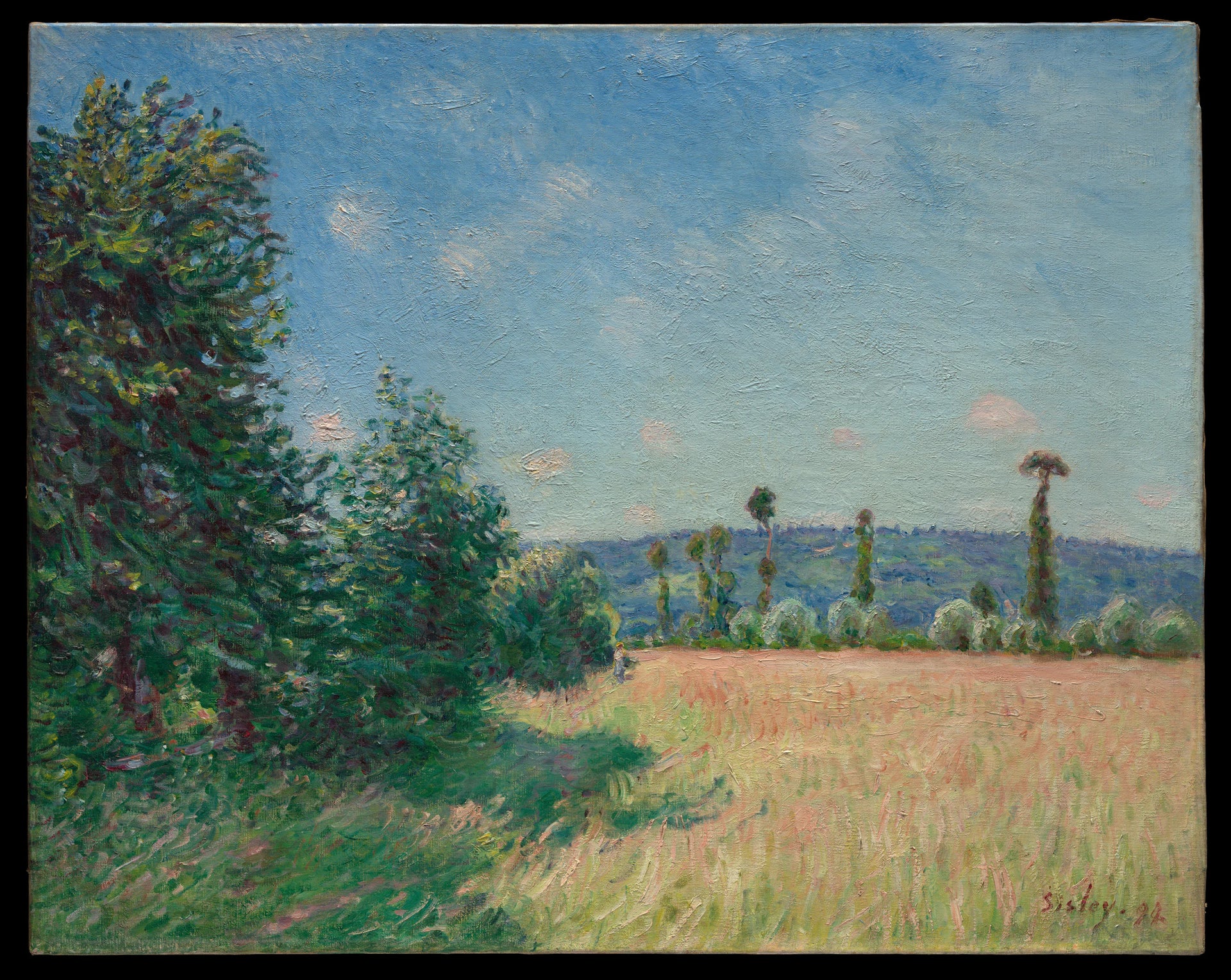 Sahurs Meadows in Morning Sun - Alfred Sisley