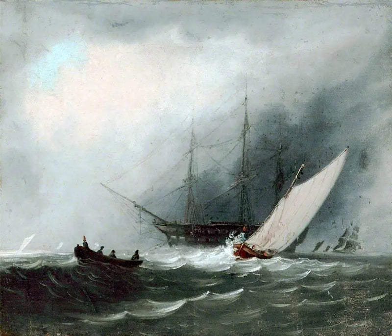 Segelschiff (Kriegsschiff) - J. M. W. Turner