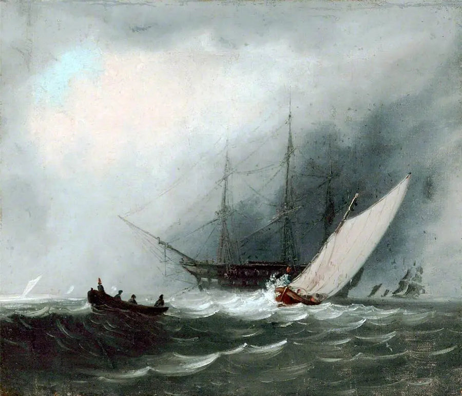 Segelschiff (Kriegsschiff) - J. M. W. Turner