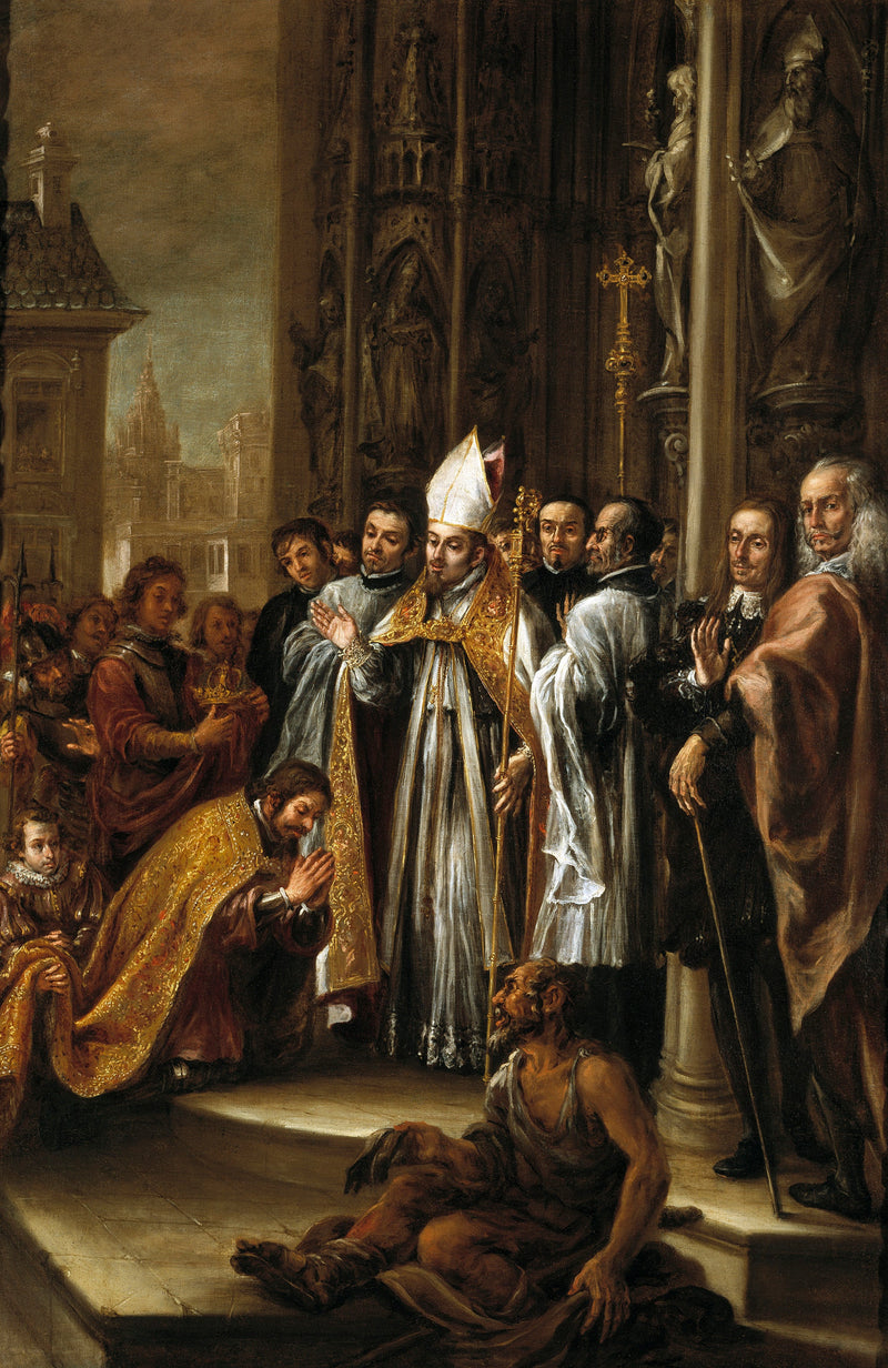 Ambrosius entlässt den Kaiser Theodosius - Juan de Valdés Leal