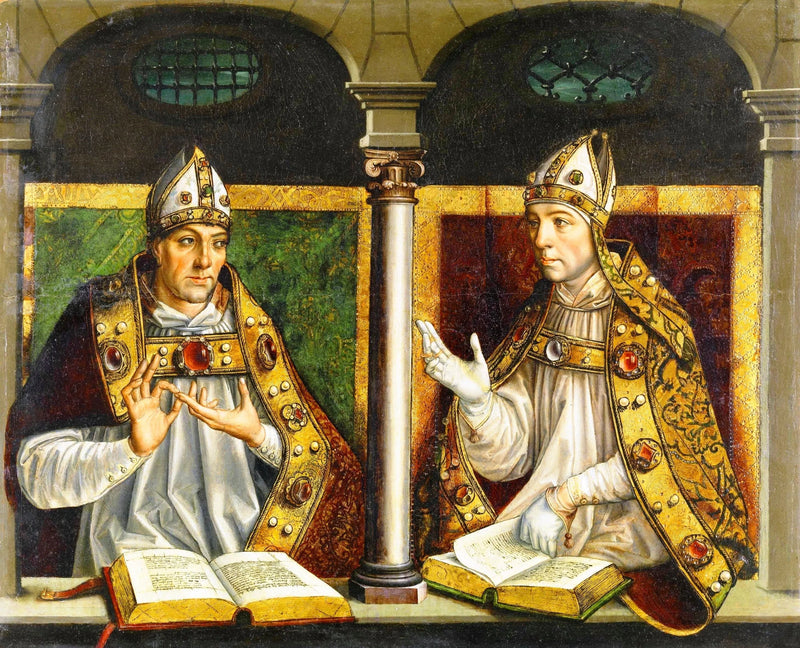Saint Ambroise und Saint Augustin - Pedro Berruguete