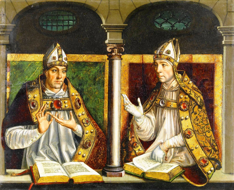 Saint Ambroise und Saint Augustin - Pedro Berruguete