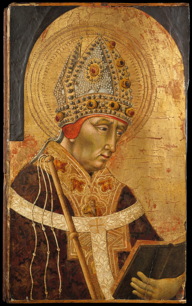 Saint Ambroise - Giovanni di Paolo (Giovanni di Paolo di Grazia)