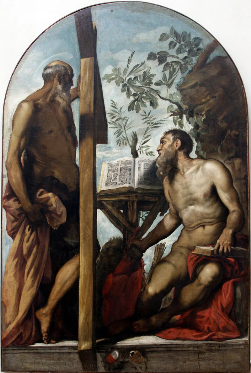 Sankt Andreas und Sankt Hieronymus - Jacopo Tintoretto